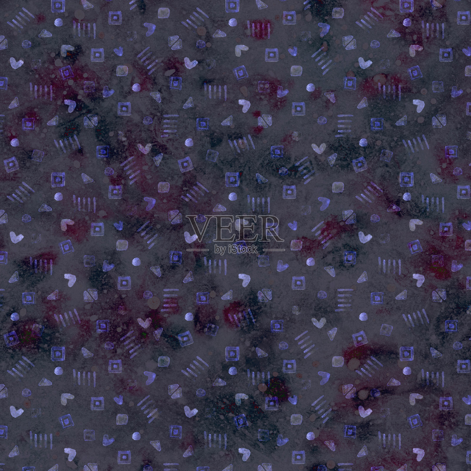 背景与花卉装饰。栅格插图包装,包装,明信片或剪贴簿设计。用于在织物或纸张上印刷。插画图片素材