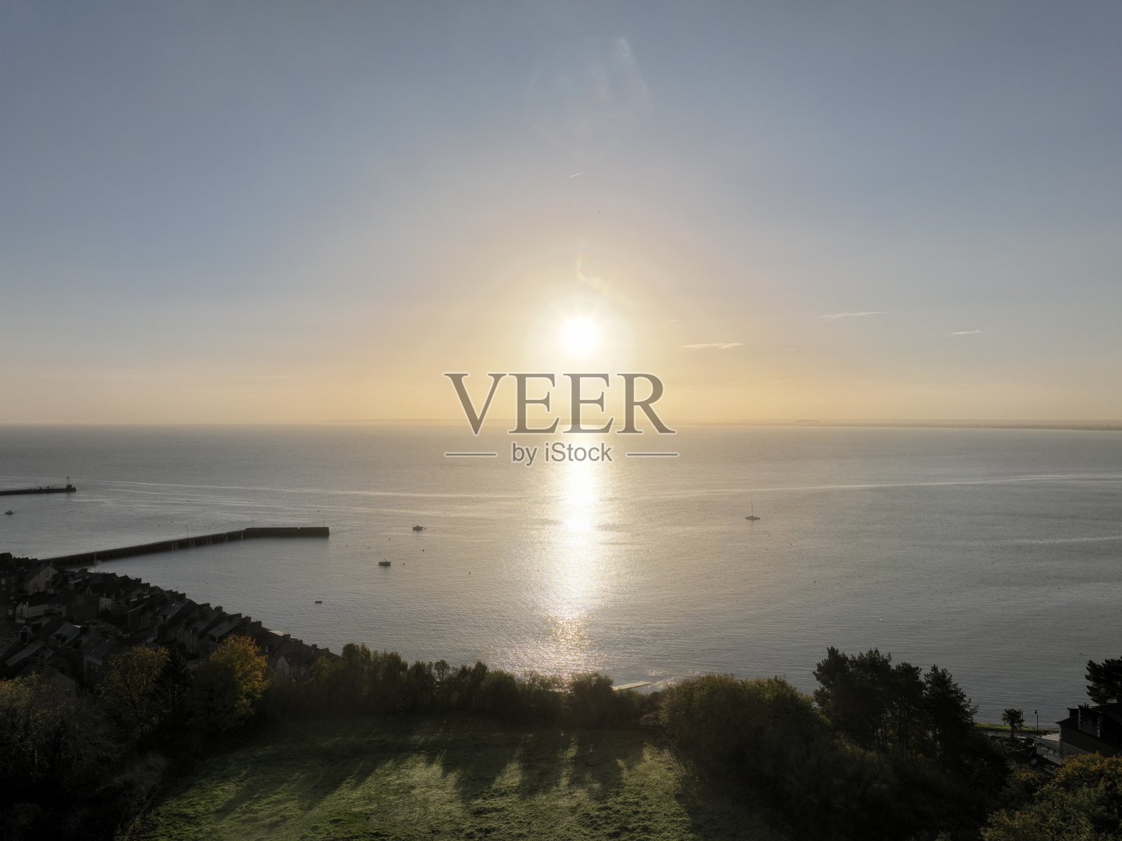 取消无人机黎明视图照片摄影图片