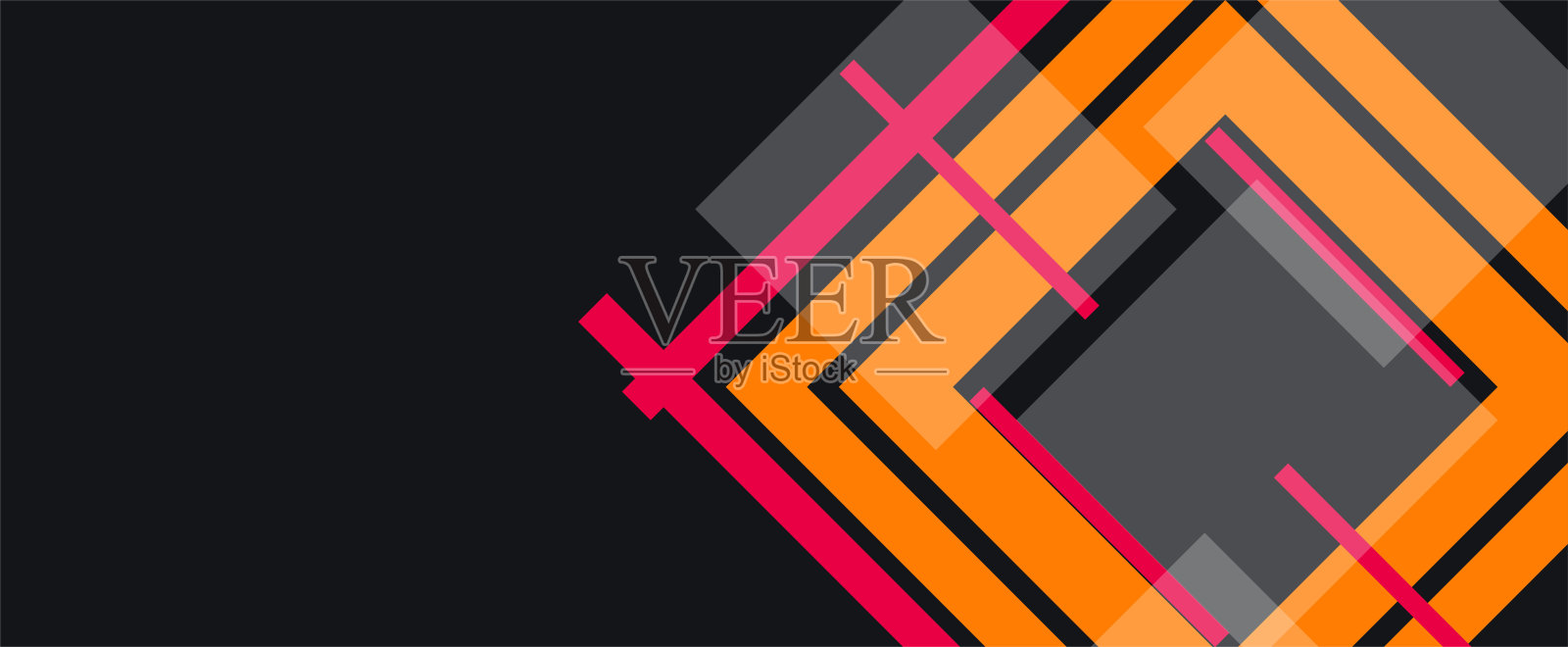 彩色几何背景。三角形形状设计插画图片素材