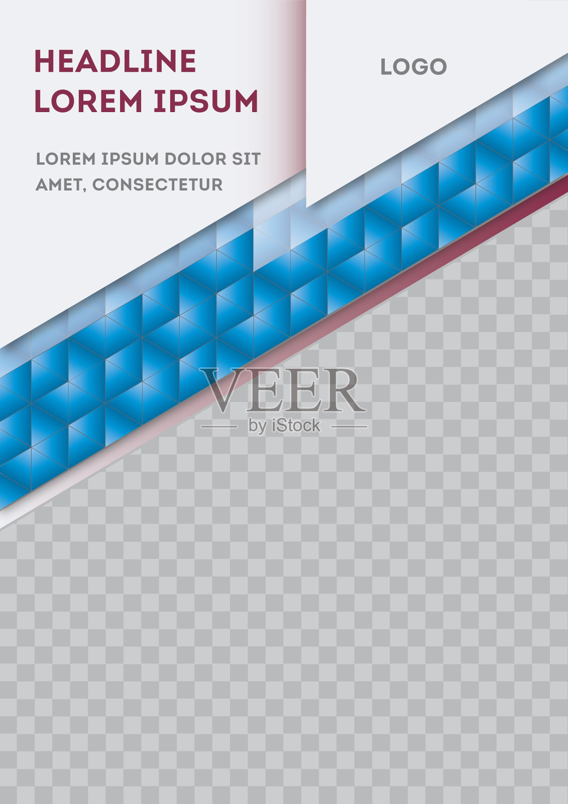 可伸缩矢量封面的书或报告插画图片素材