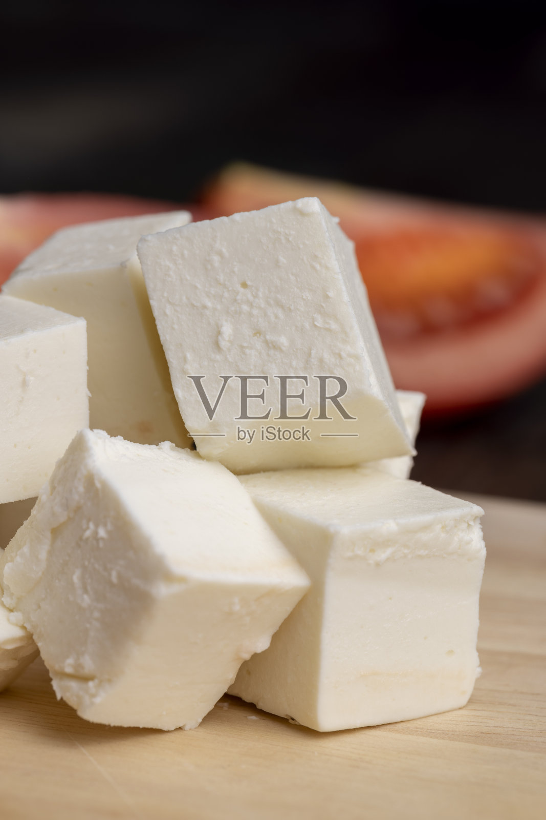 做沙拉用的白色奶油奶酪照片摄影图片