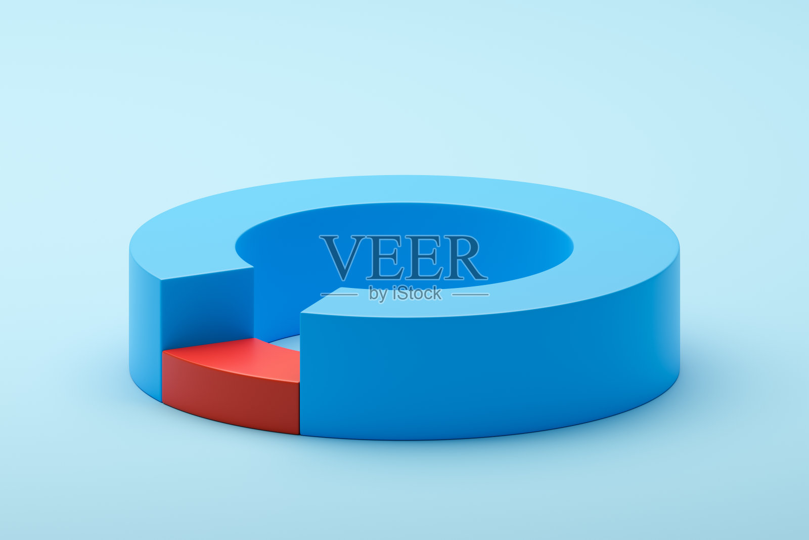 蓝色背景上的蓝色图表圆柱体。照片摄影图片