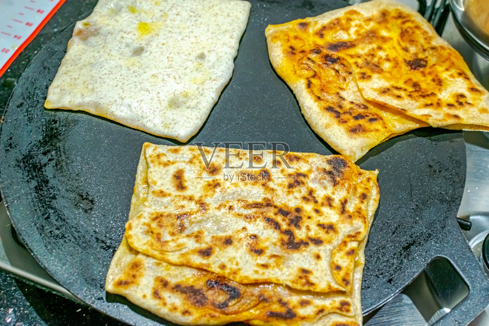 自制的madjebs或填充面饼准备照片摄影图片