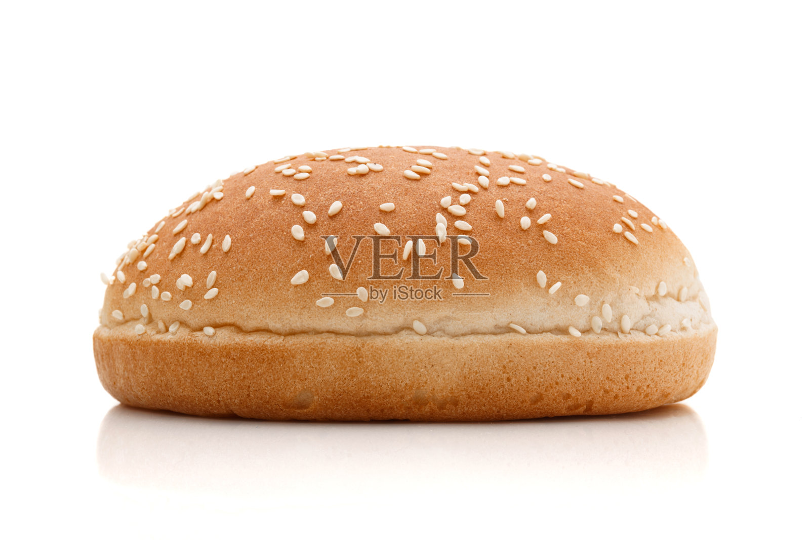 孤立在白色背景上的汉堡面包。照片摄影图片