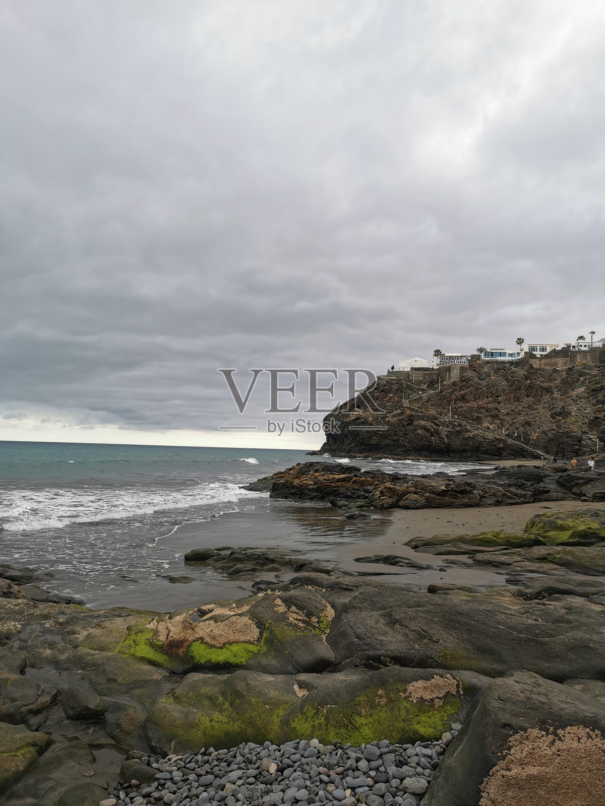 小小的海滩照片摄影图片