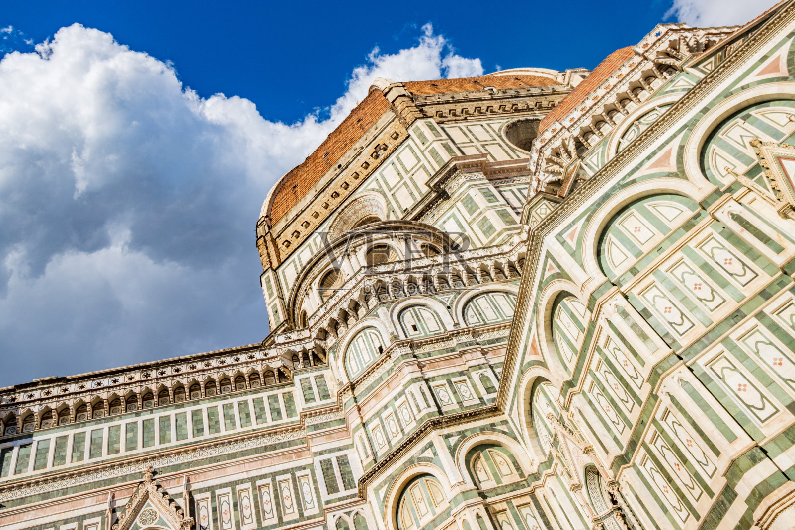 位于意大利佛罗伦萨托斯卡纳的圣玛丽亚·德尔·菲奥里大教堂照片摄影图片