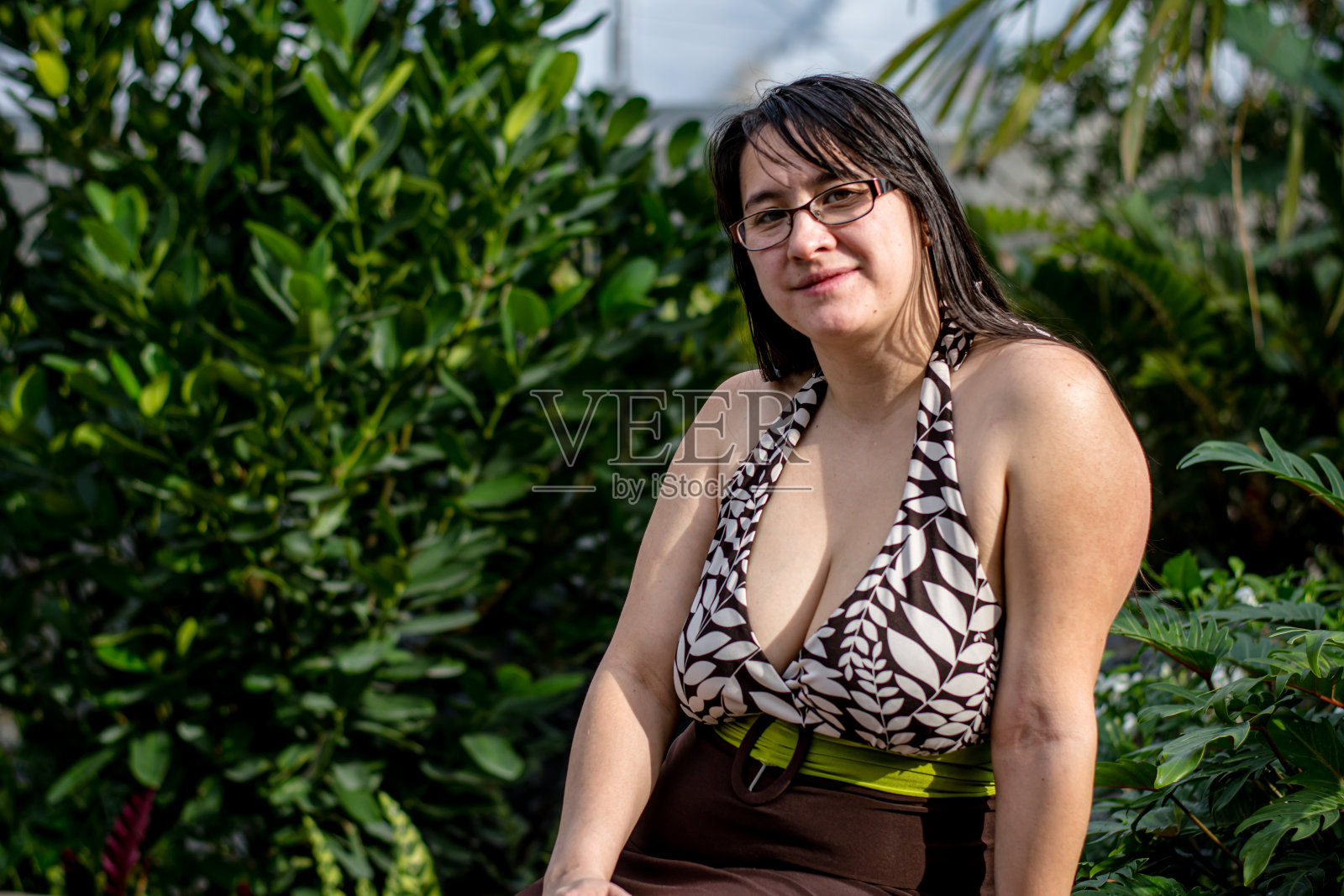 轻松的自然之美肖像照片摄影图片