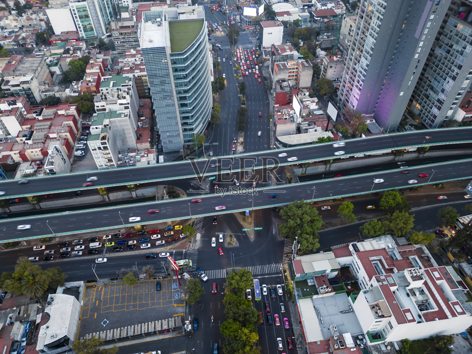 墨西哥城南部天际线照片摄影图片