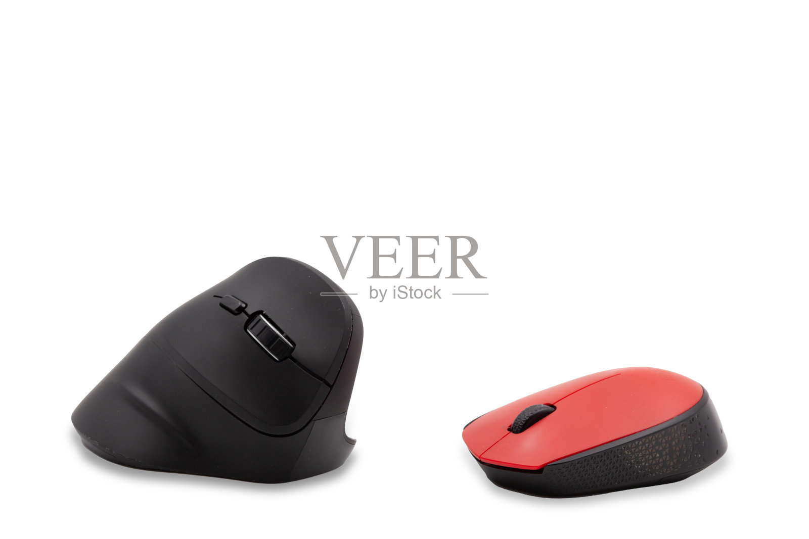 垂直和水平的电脑鼠标上的白色背景照片摄影图片