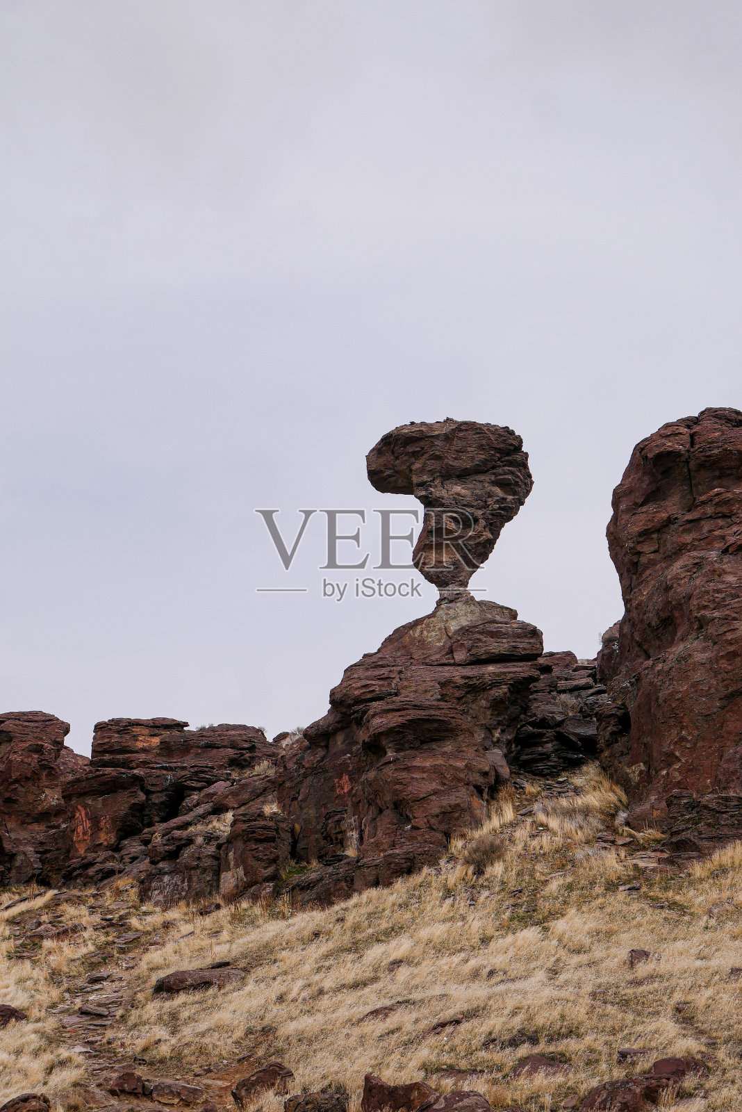 爱达荷州非常独特的平衡岩石照片摄影图片