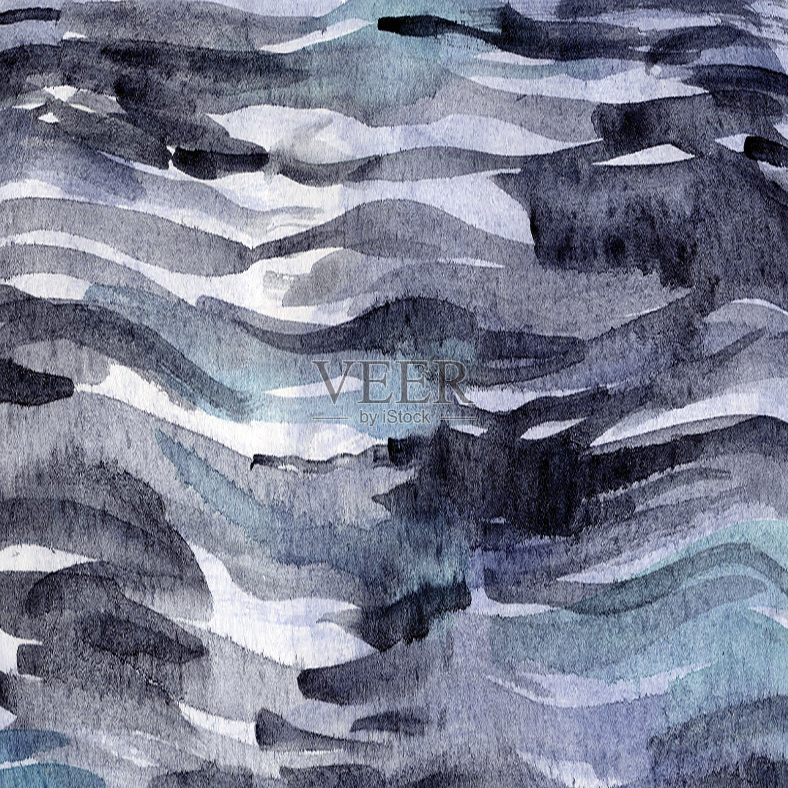 水彩背景与深蓝色grunge风格的斑点插画图片素材