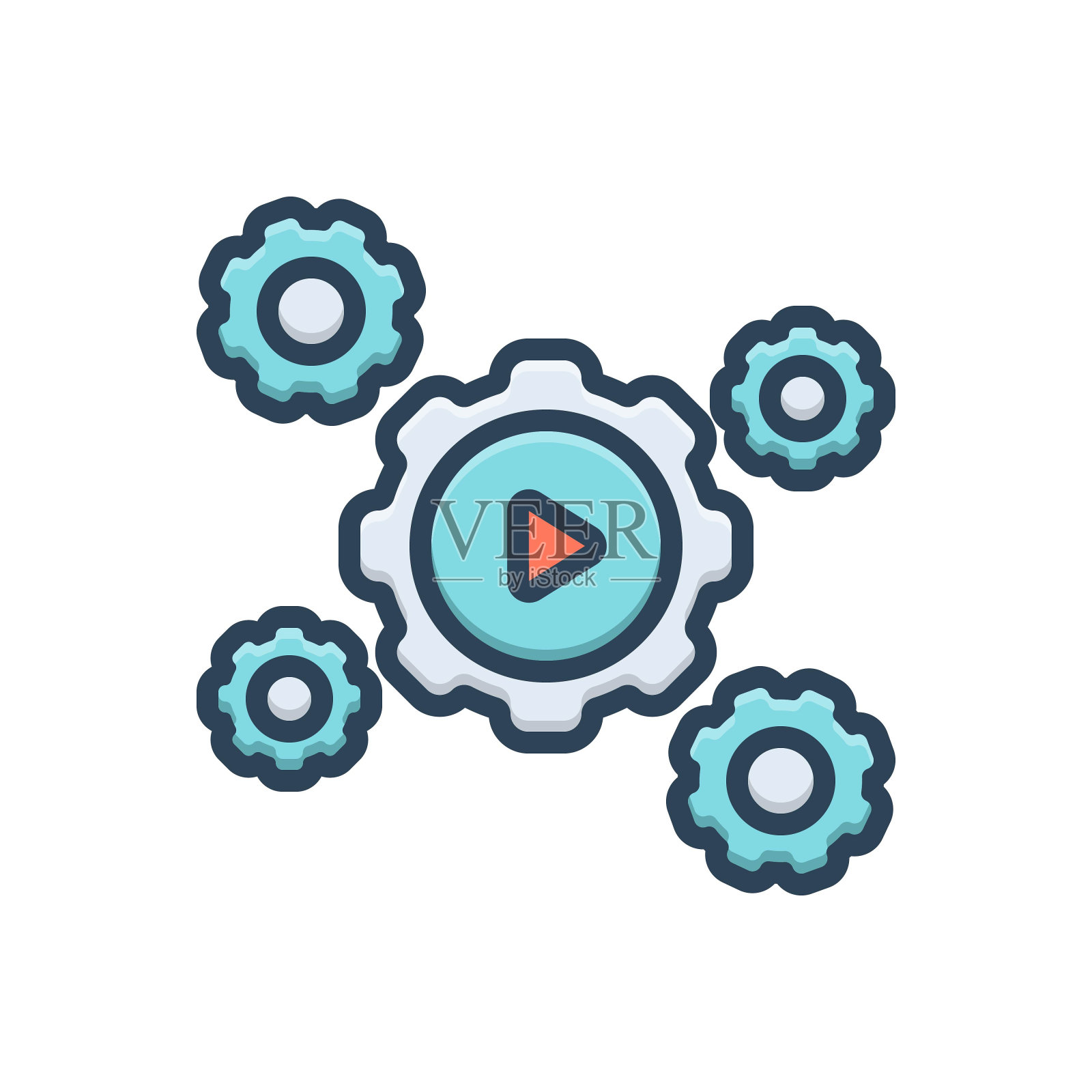 自动化设置插画图片素材