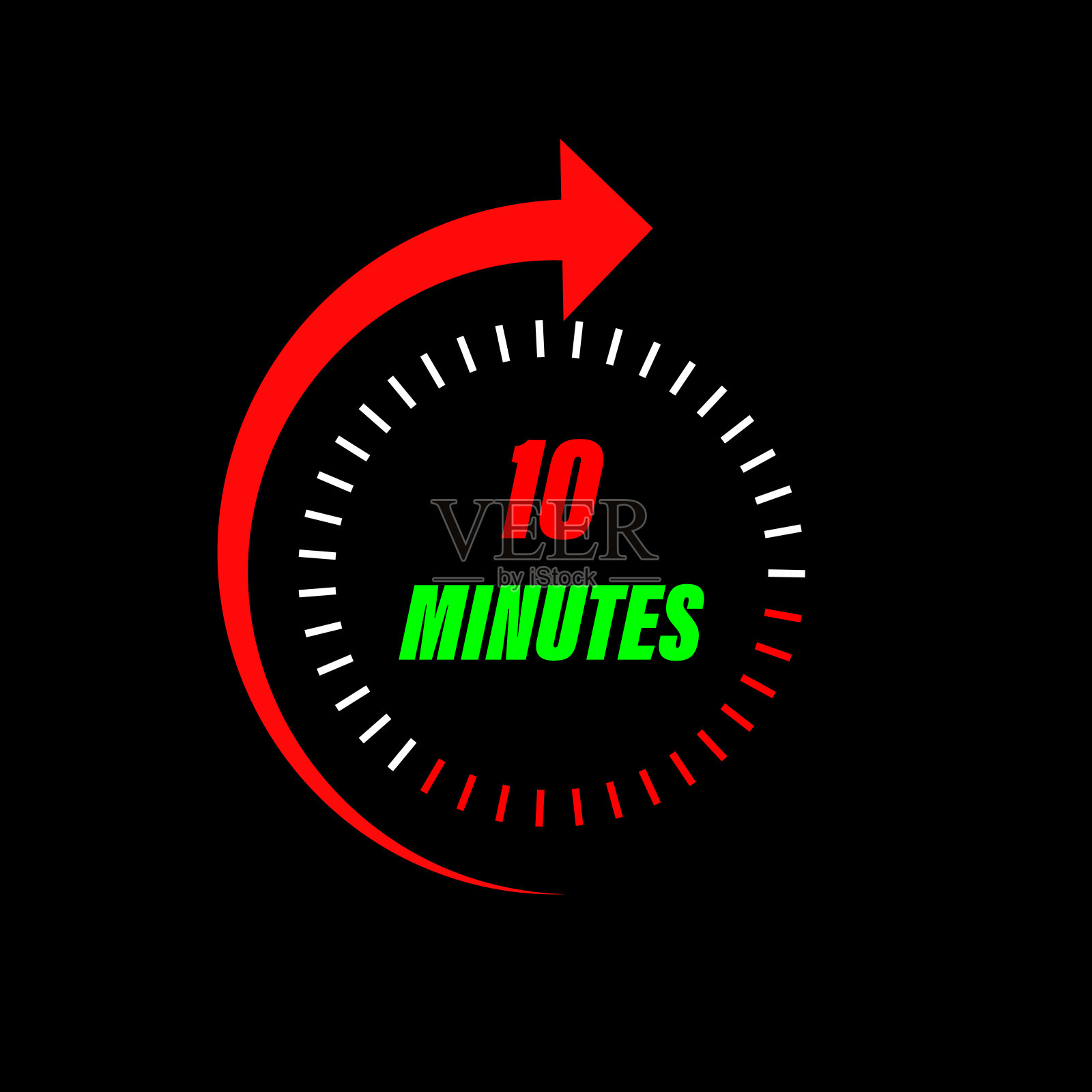 速度霓虹灯标志速度计标志。达到汽车贴纸设计的插画背景。插画图片素材