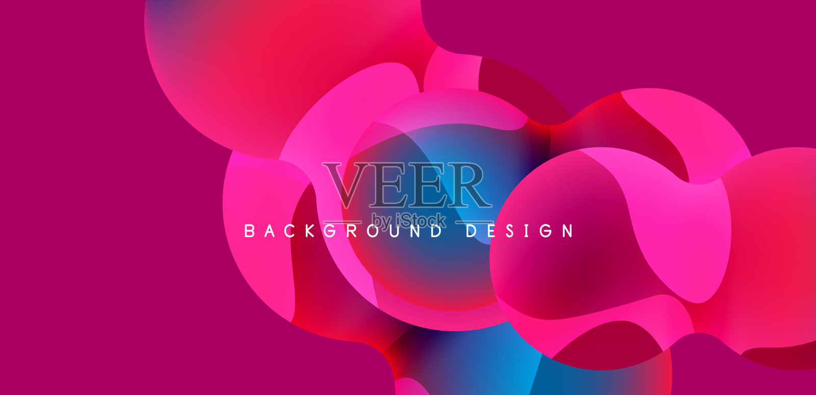 球体和圆圈抽象的背景潮流插画图片素材