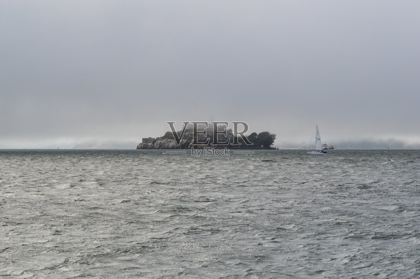 旧金山的恶魔岛照片摄影图片