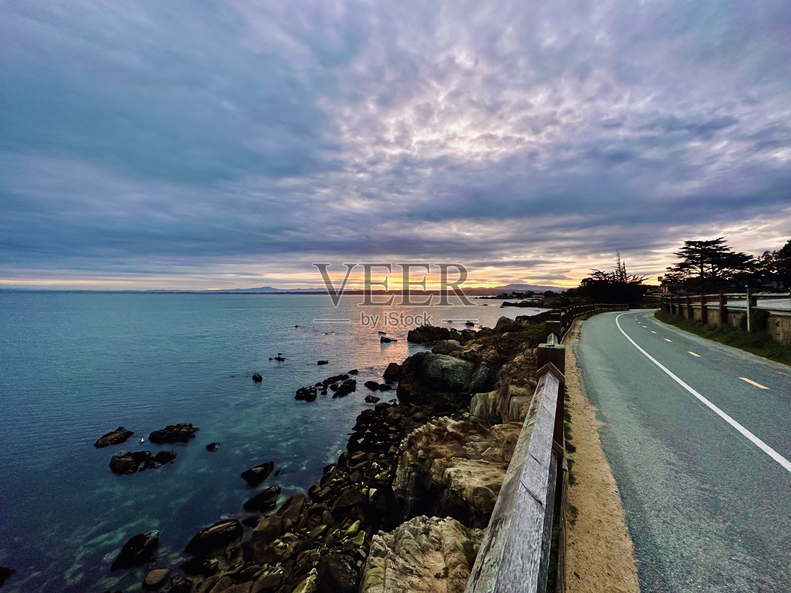 海景大道日出2照片摄影图片