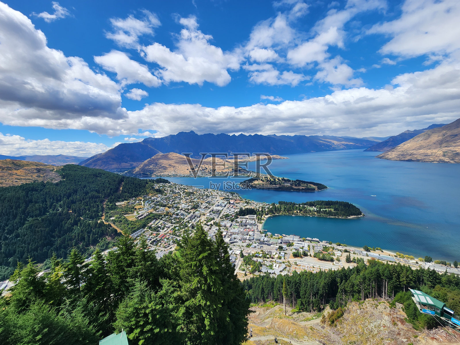 昆士城的轮廓照片摄影图片