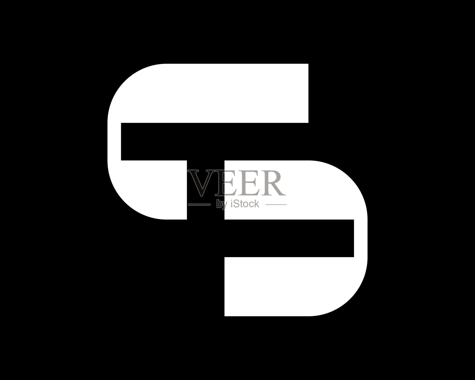 字母SD DS字母组合字母简单极简现代当代极简图标矢量设计插图插画图片素材