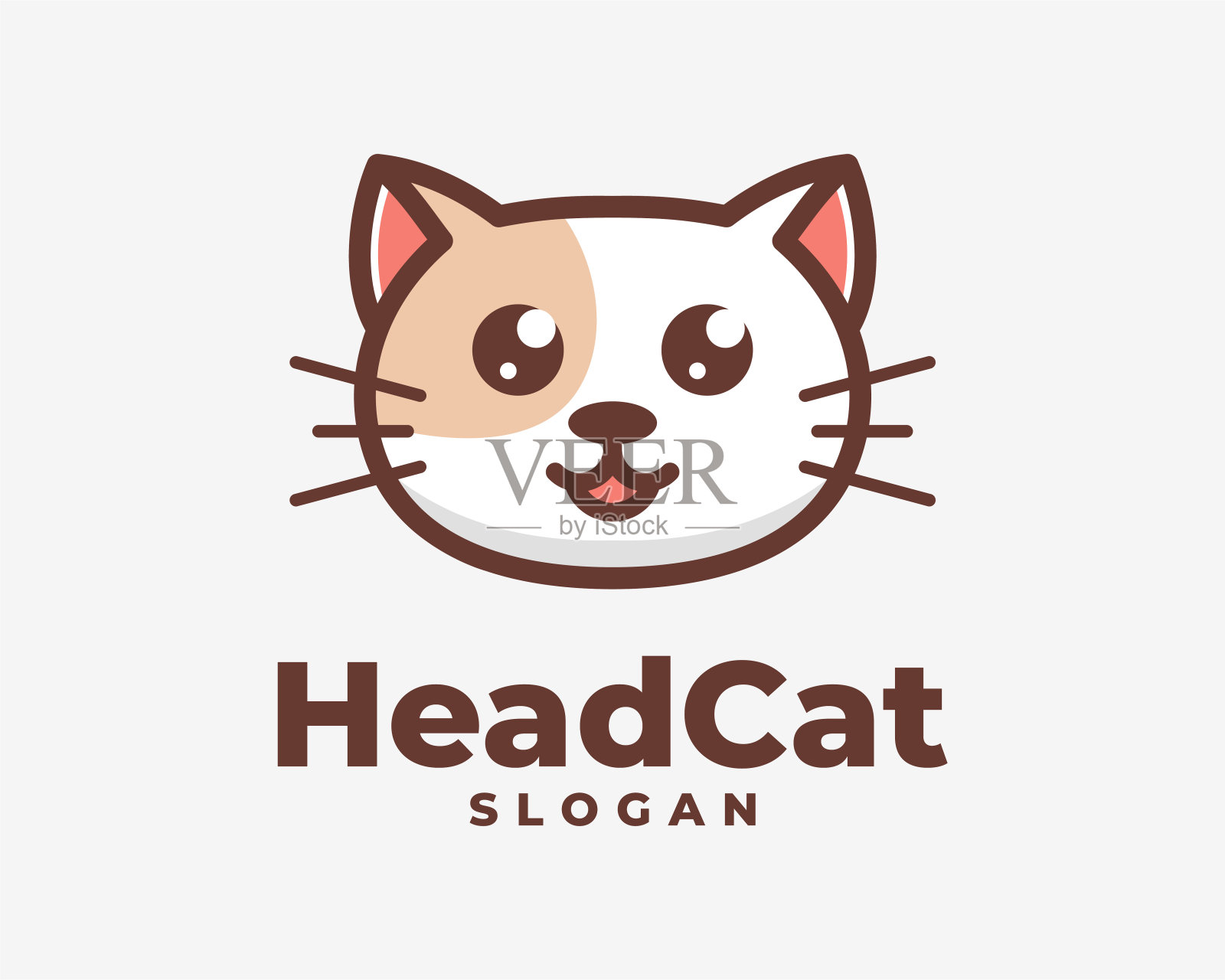 卡通猫咪吉祥物矢量设计插画插画图片素材
