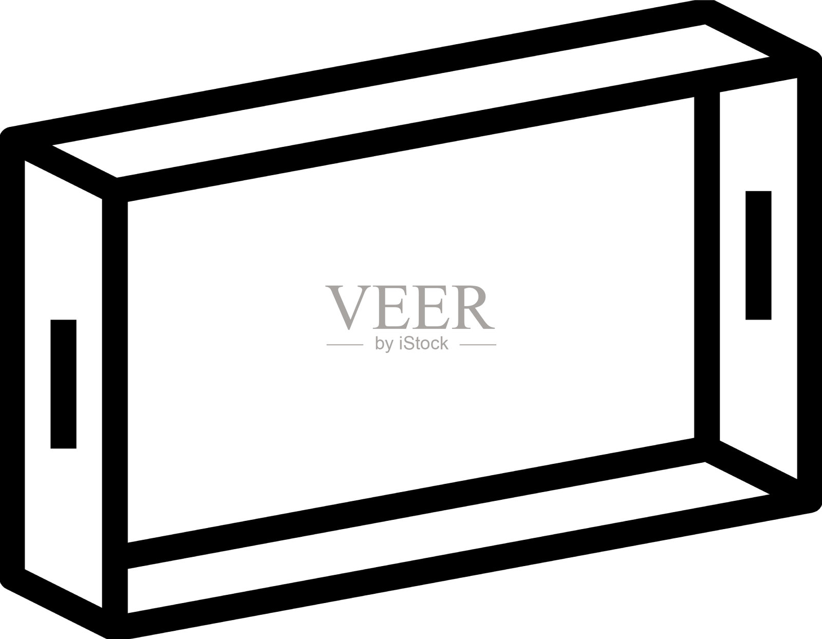 木托盘客厅线条图标设计元素图片