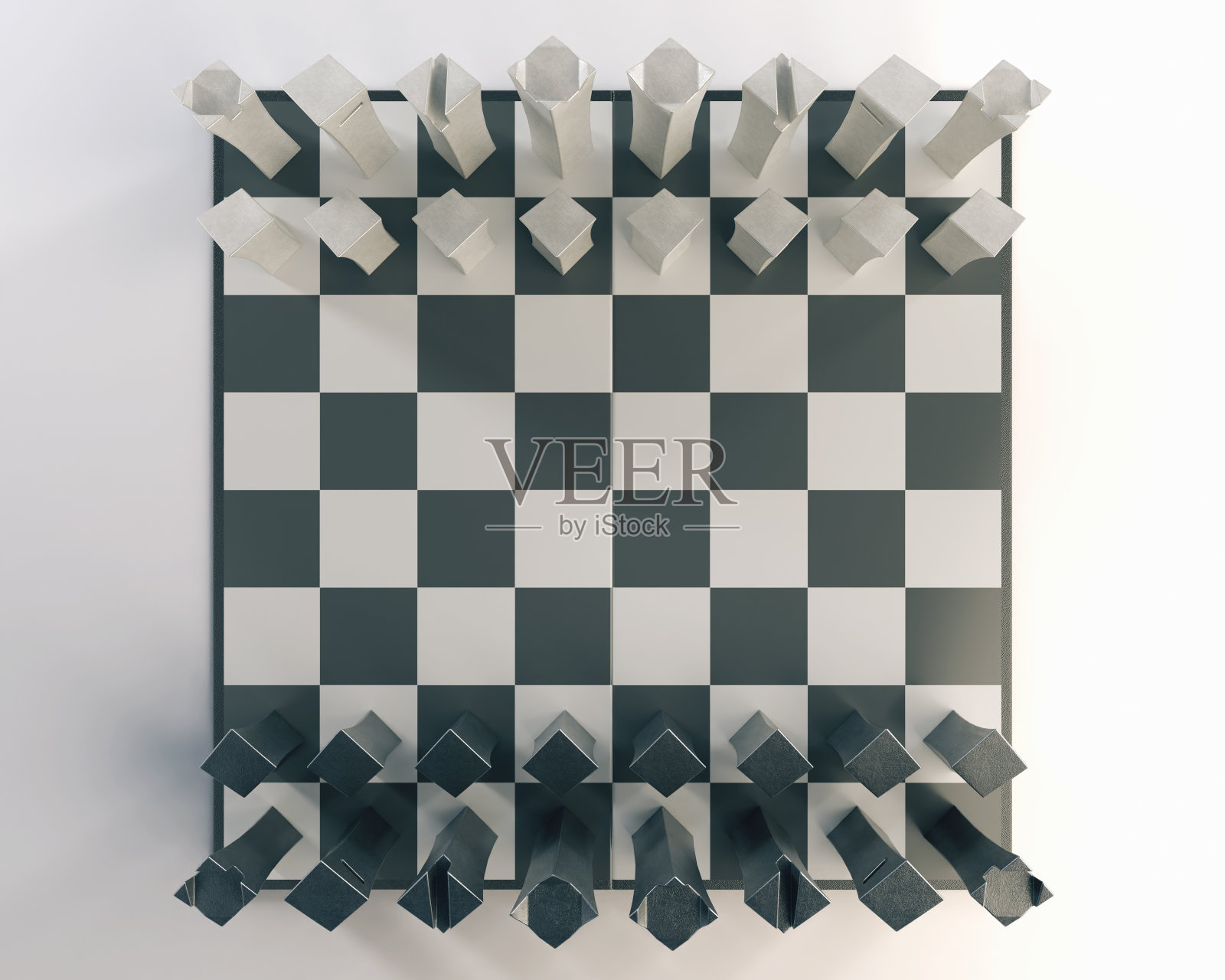 极简象棋棋盘设置照片摄影图片