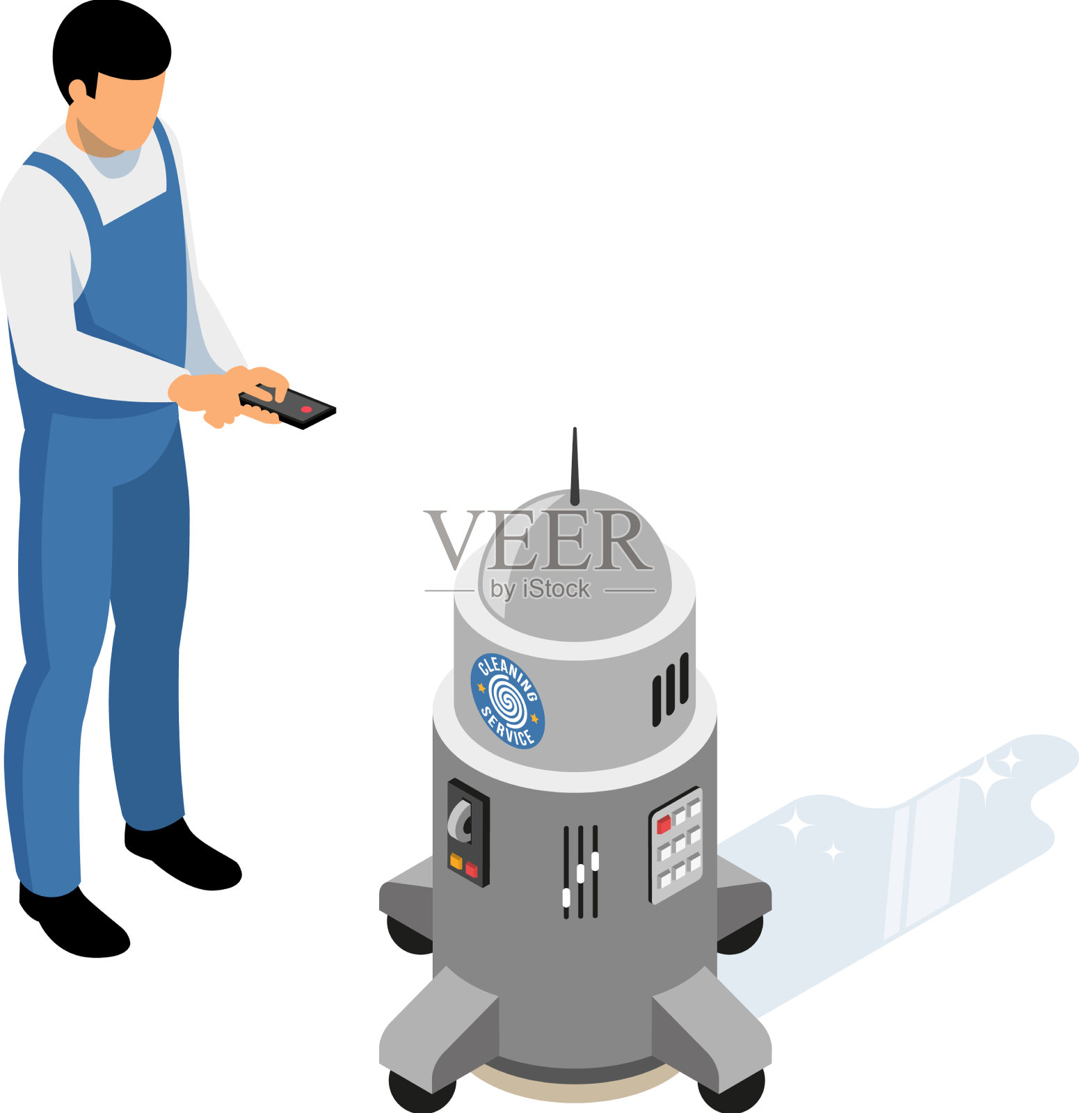 清洁服务工人设计元素图片