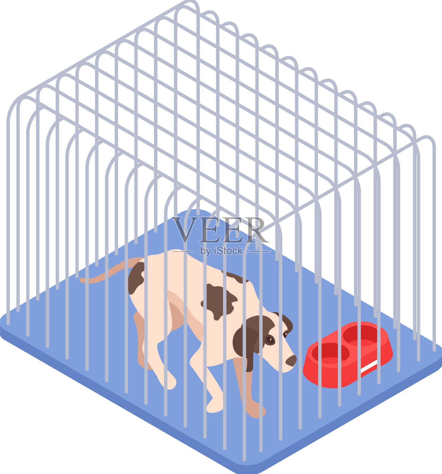 动物收容所图标设计元素图片