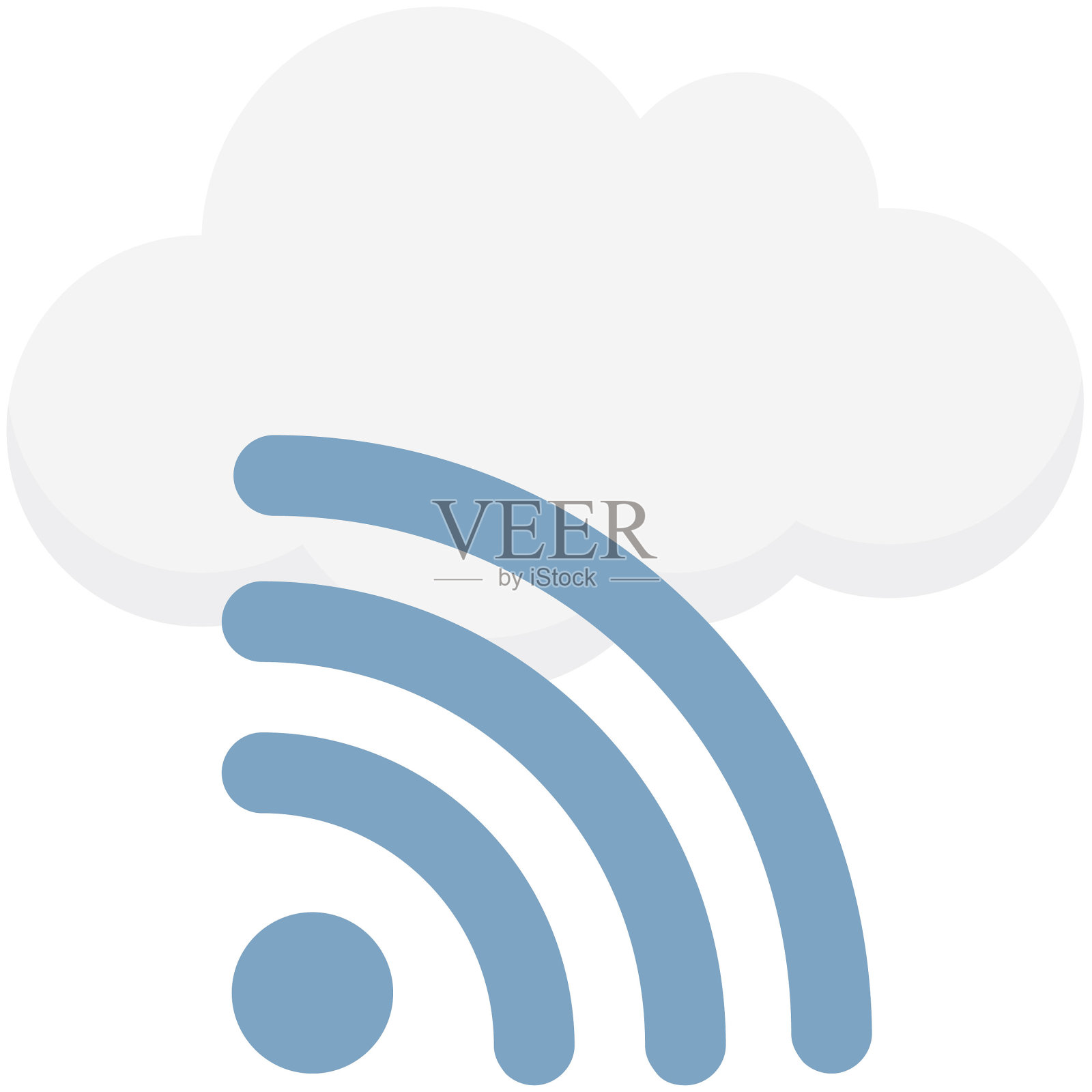 云信号矢量图标插画图片素材