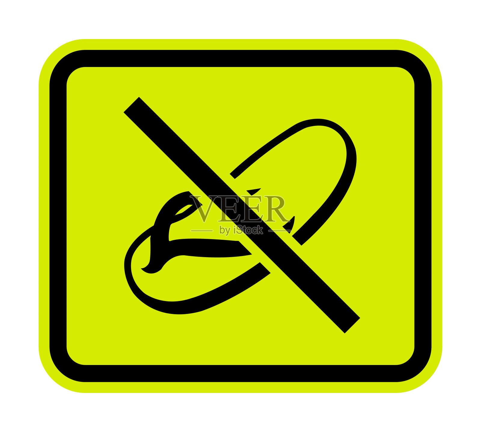 白底不穿拖鞋插画图片素材