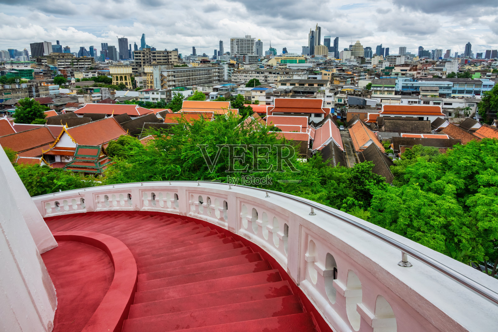 曼谷金山泰国天际线照片摄影图片