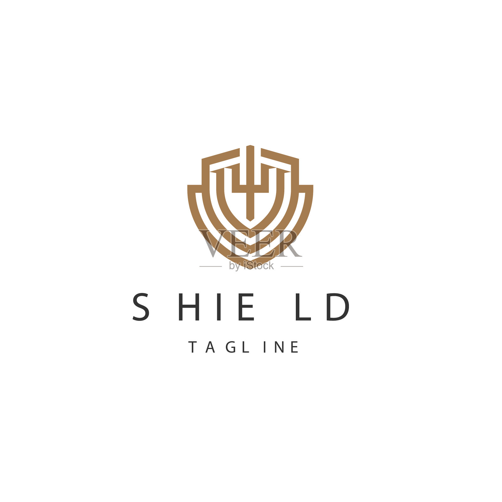 盾牌标志插画图片素材