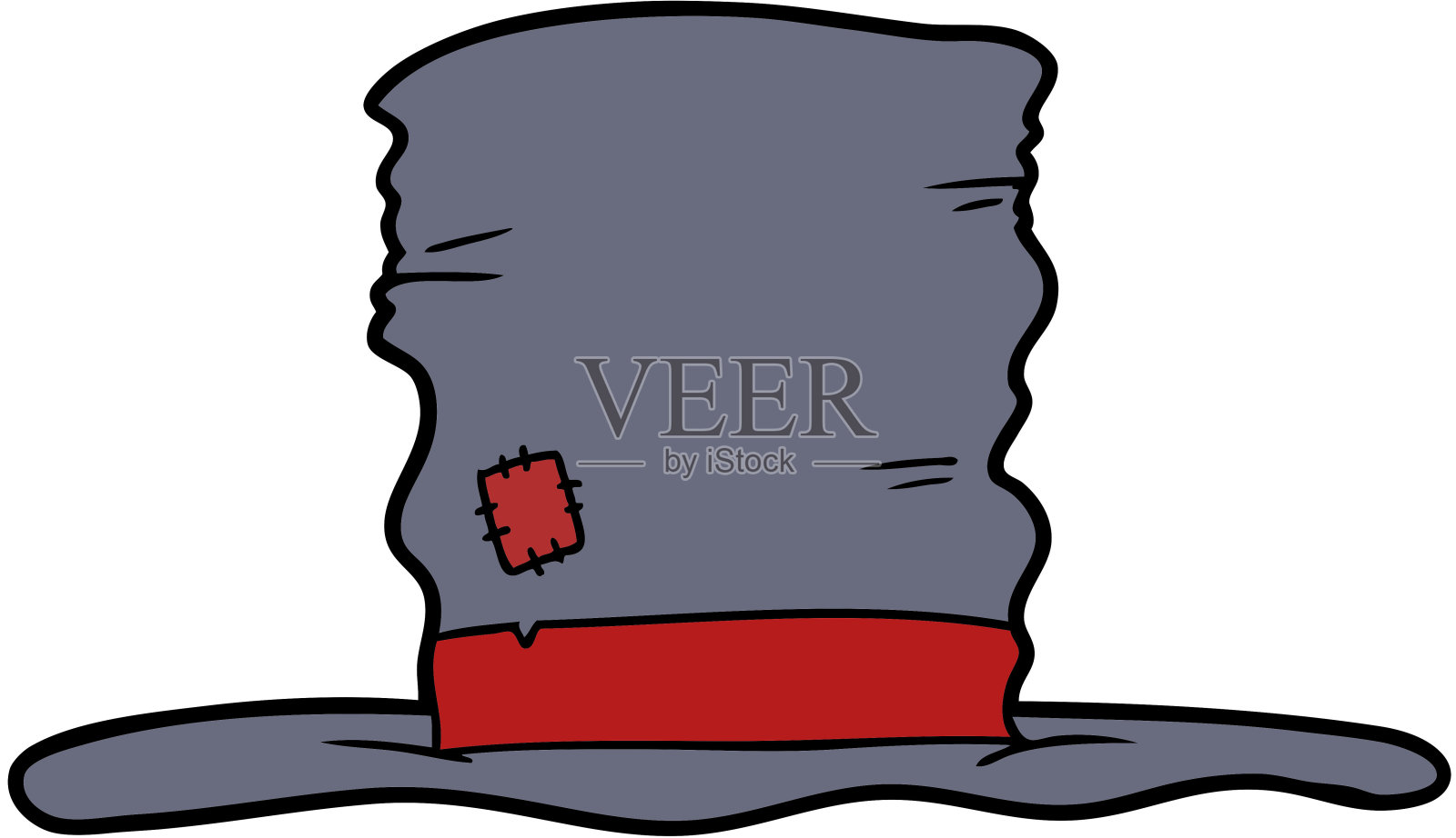 老礼帽卡通插画图片素材