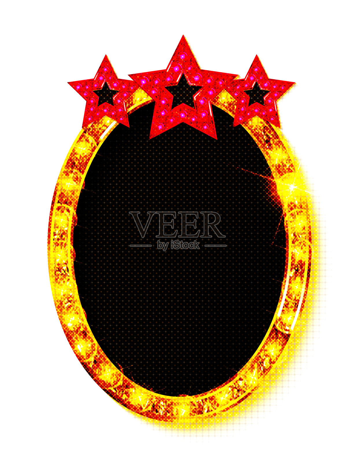 矢量现实孤立的rel灯箱选框插画图片素材