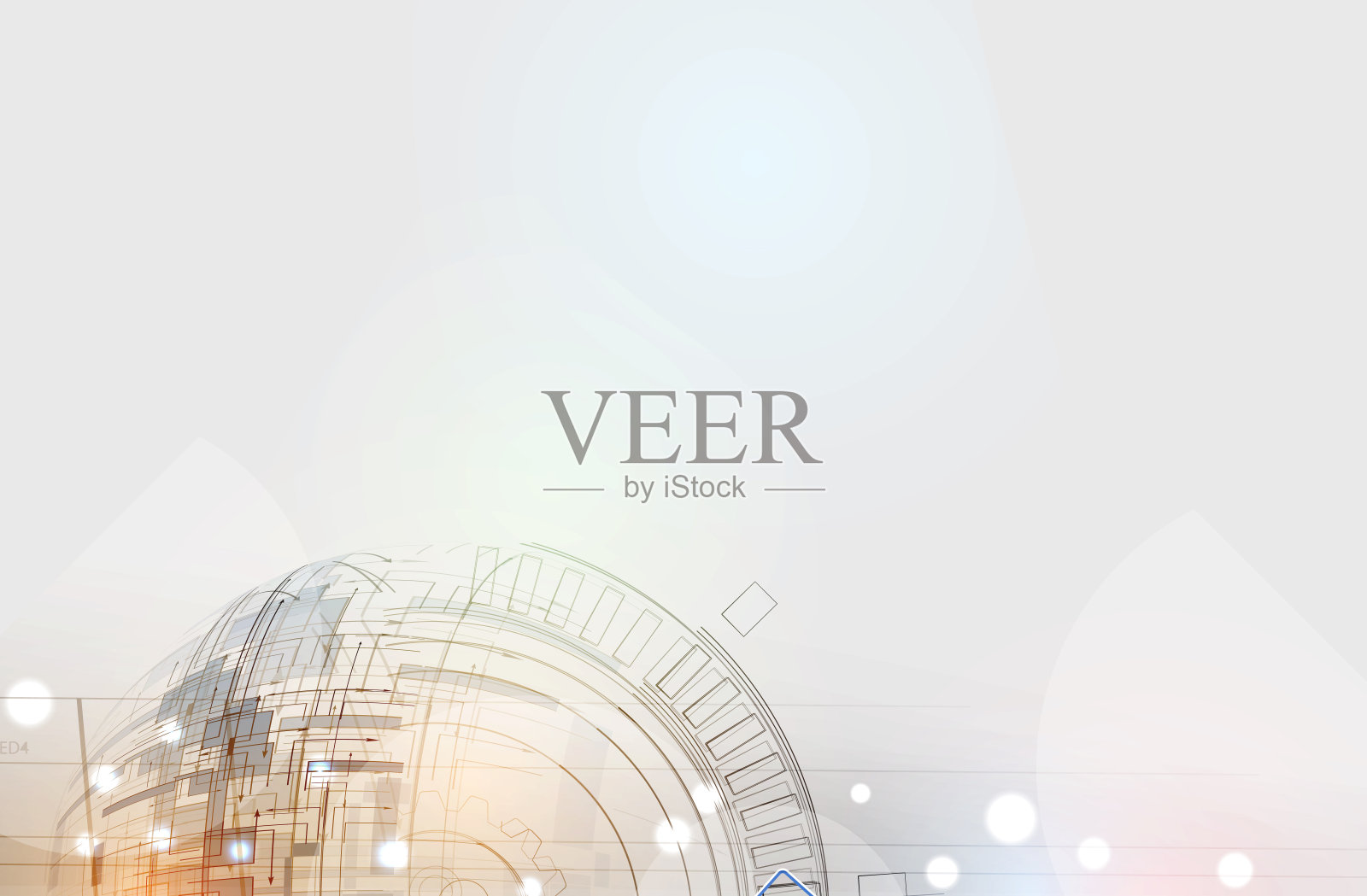 抽象技术背景业务及发展方向插画图片素材