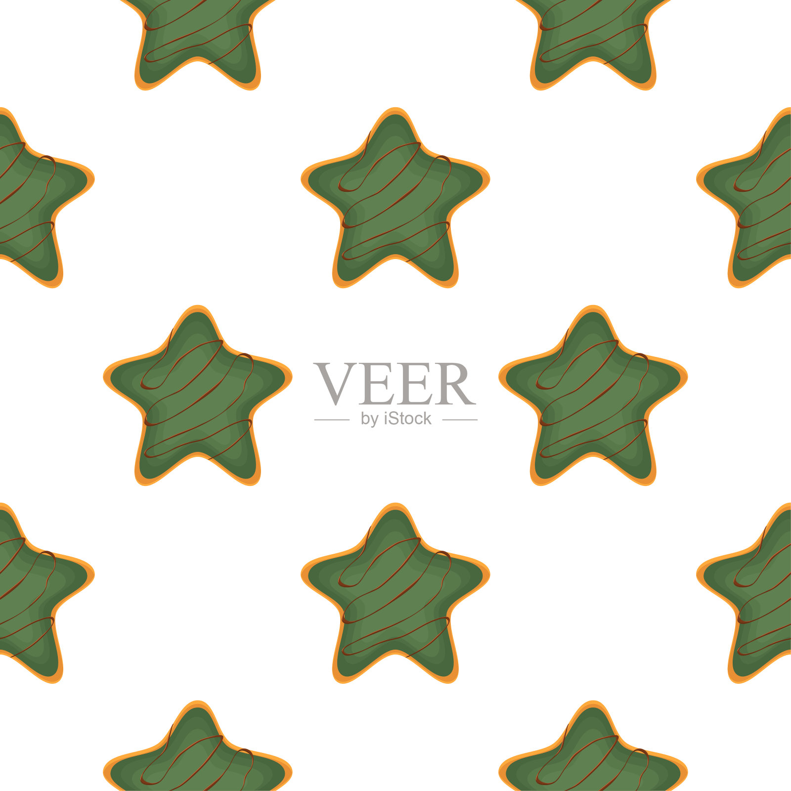 图案自制饼干不同口味的糕点饼干插画图片素材