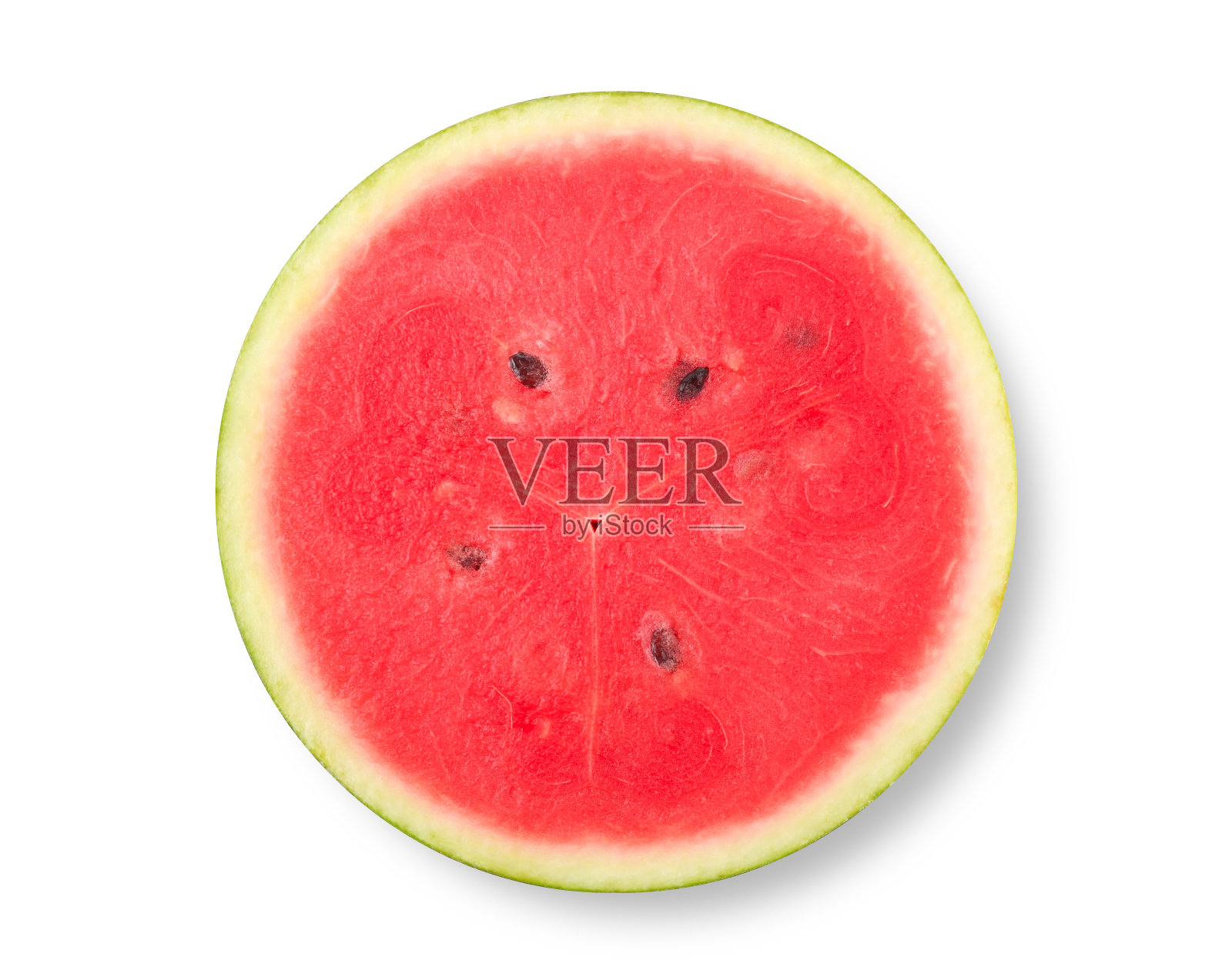 西瓜半片孤立在白色背景照片摄影图片