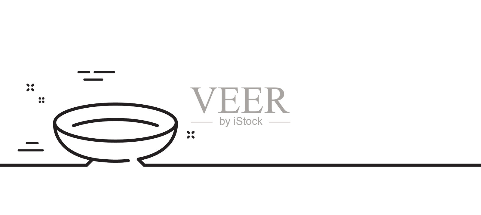 盘线图标餐具盘标志插画图片素材