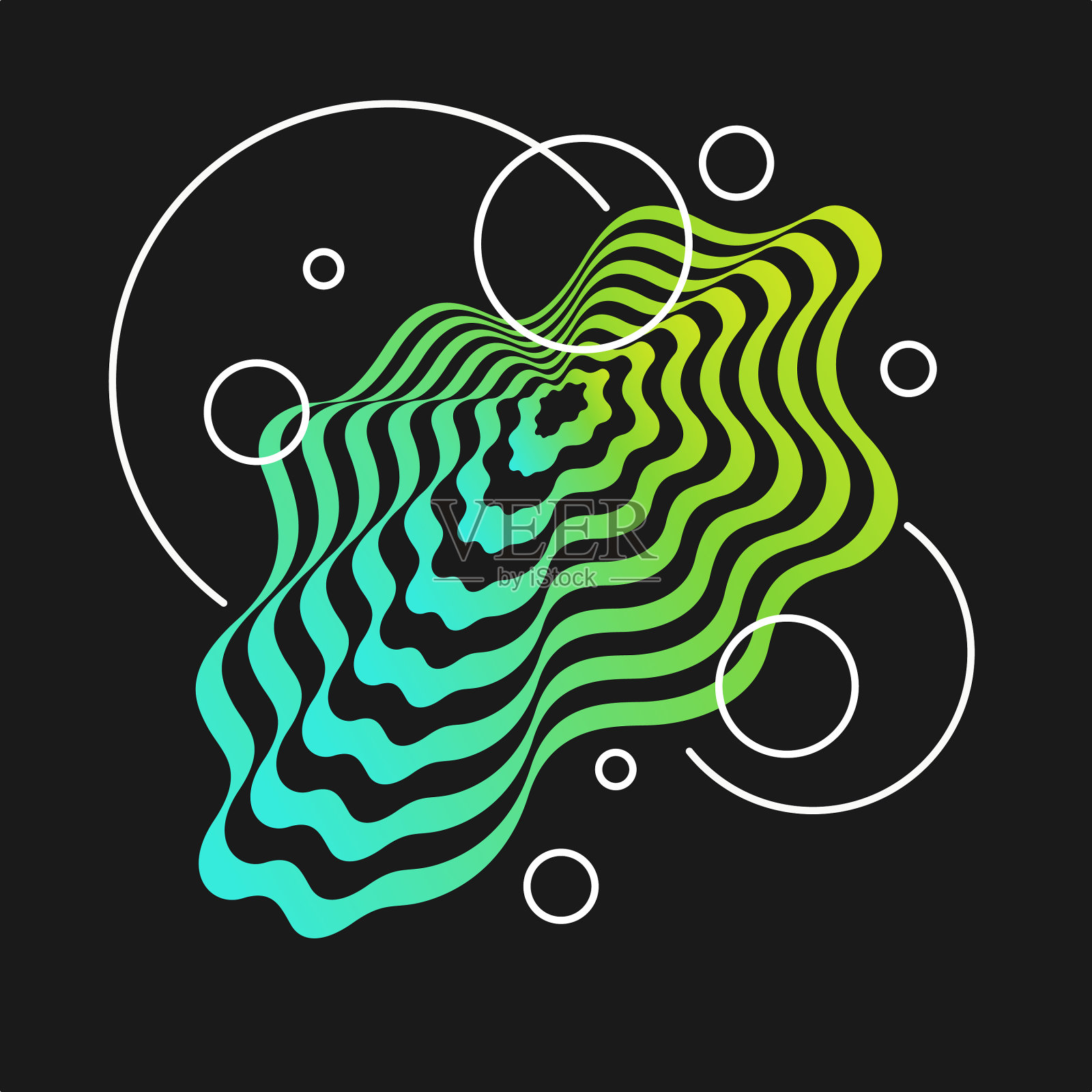 构图用抽象的几何图形插画图片素材