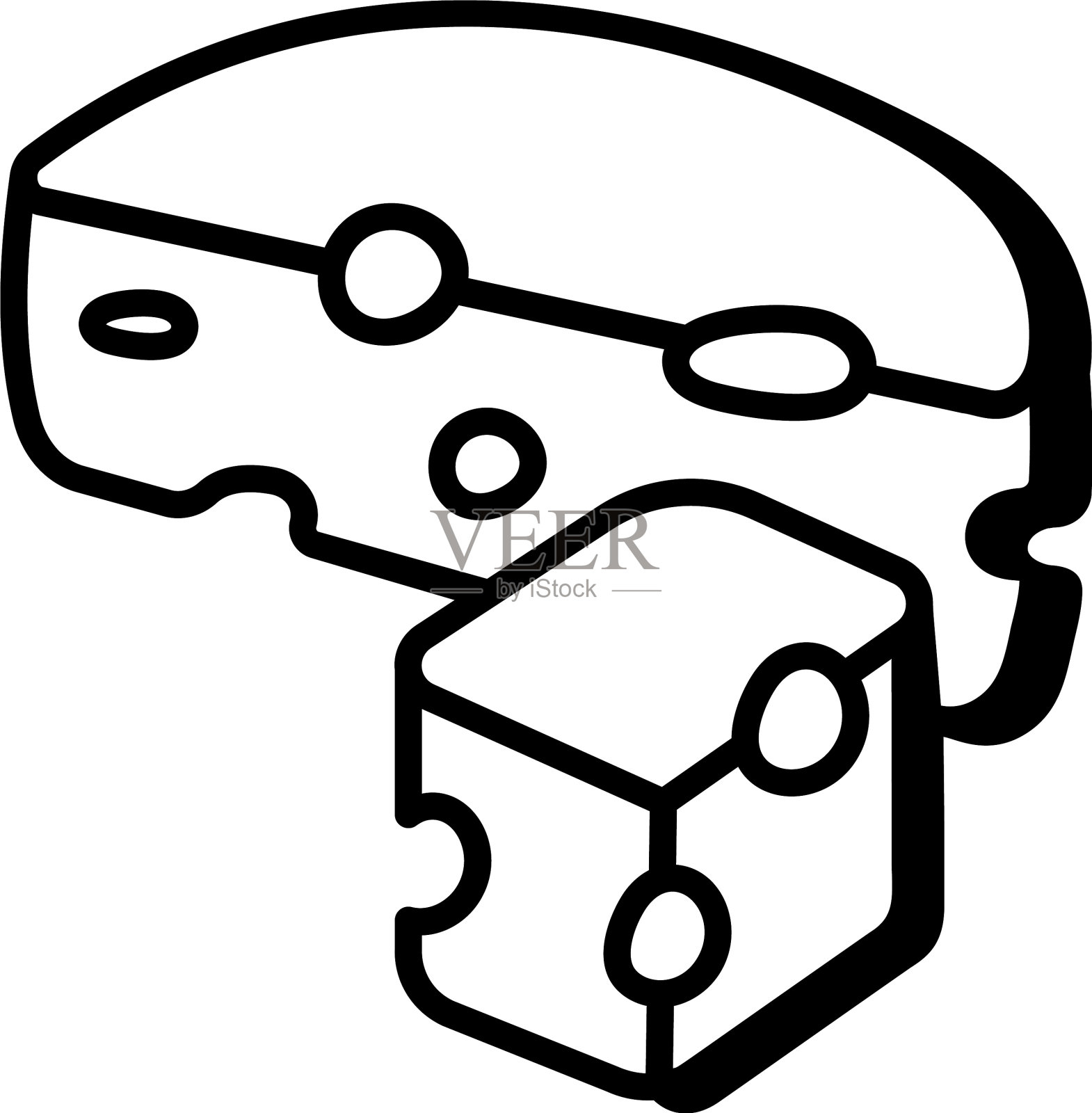 切片切达干酪设计元素图片