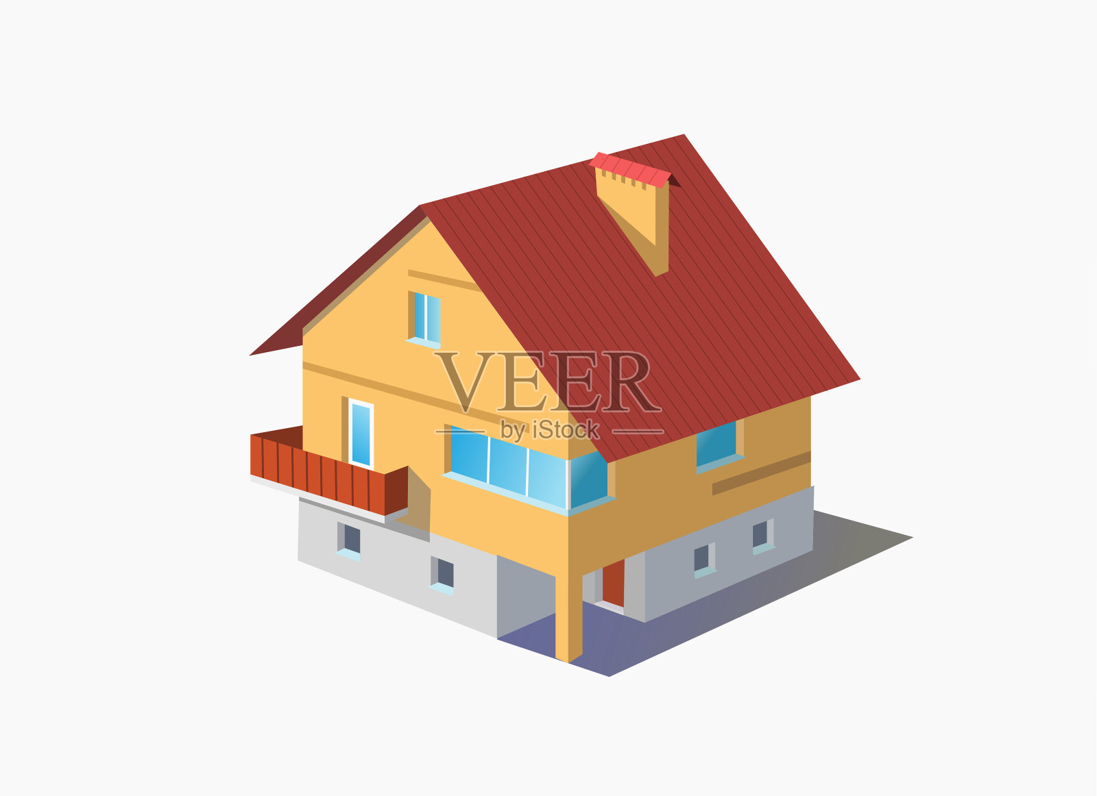 小屋插画图片素材