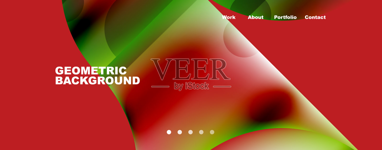 圆形元素和几何线条插画图片素材