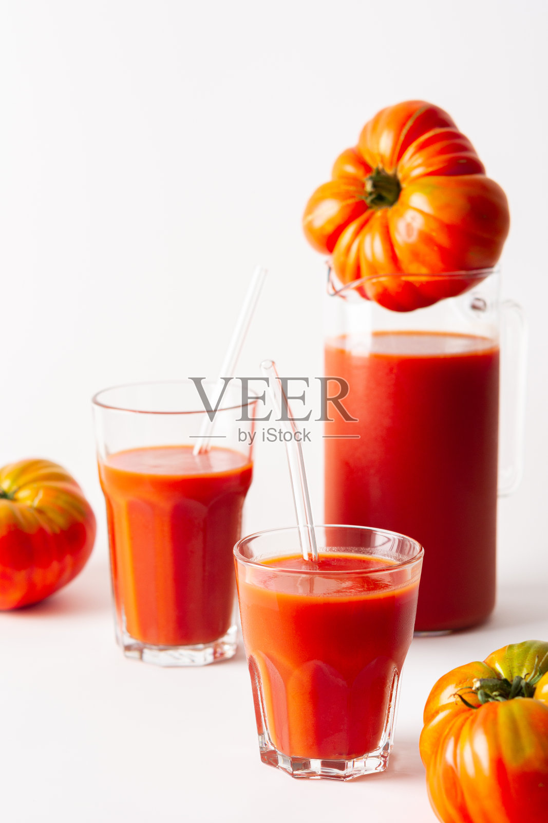 鲜榨番茄汁照片摄影图片