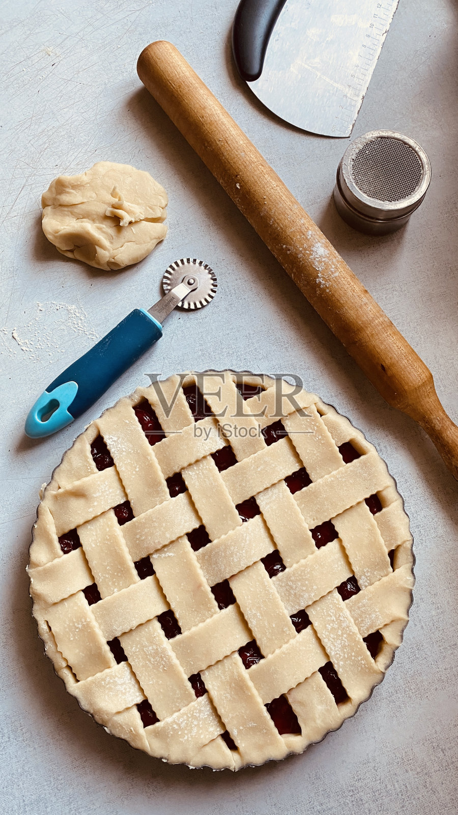 樱桃馅酥饼饼的图片照片摄影图片