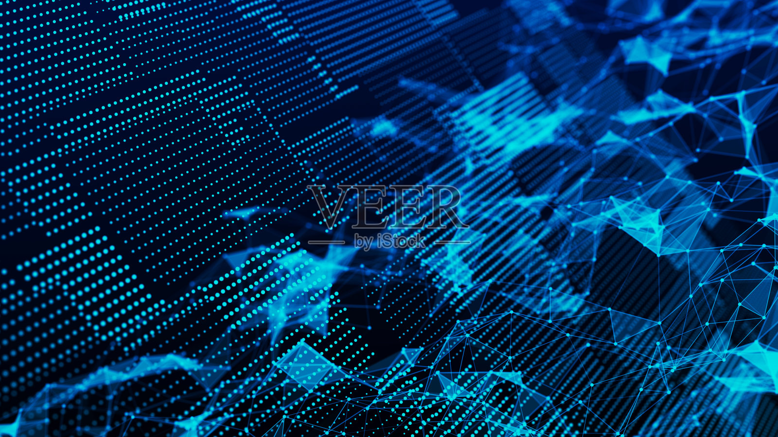 数字技术背景。大数据可视化。技术和科学。3 d渲染。照片摄影图片