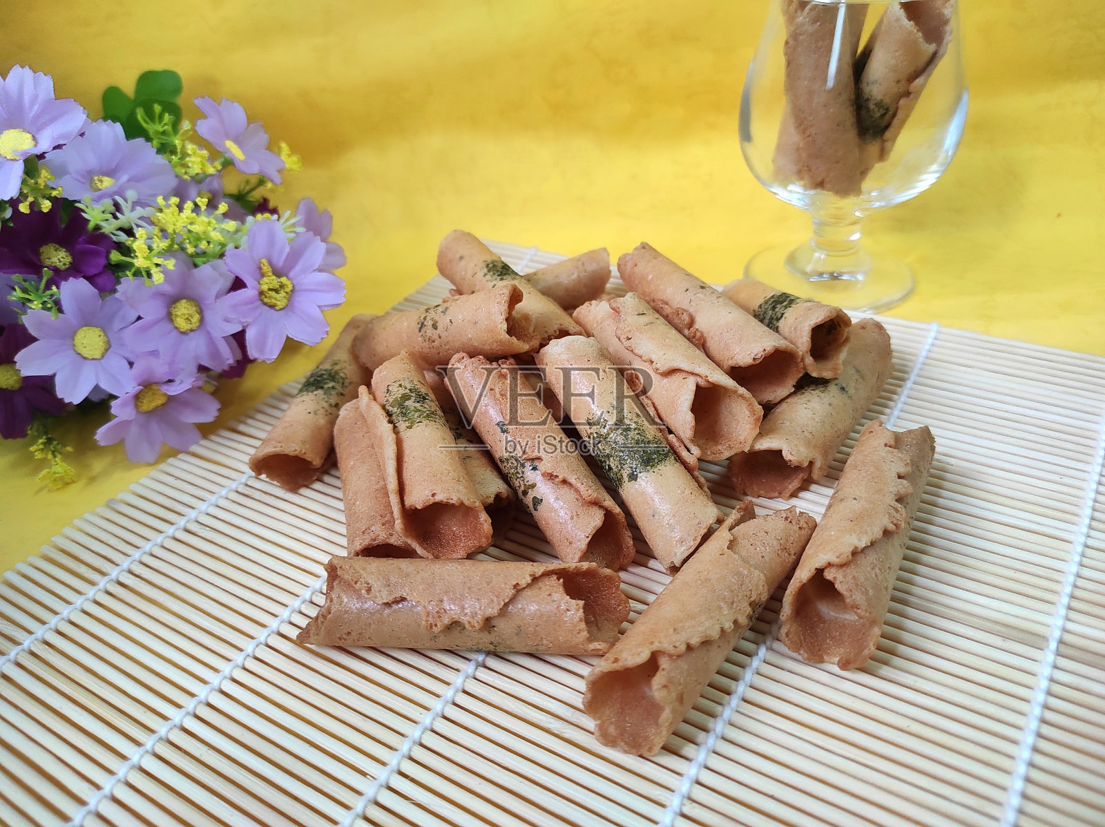 海莴苣味小吃照片摄影图片