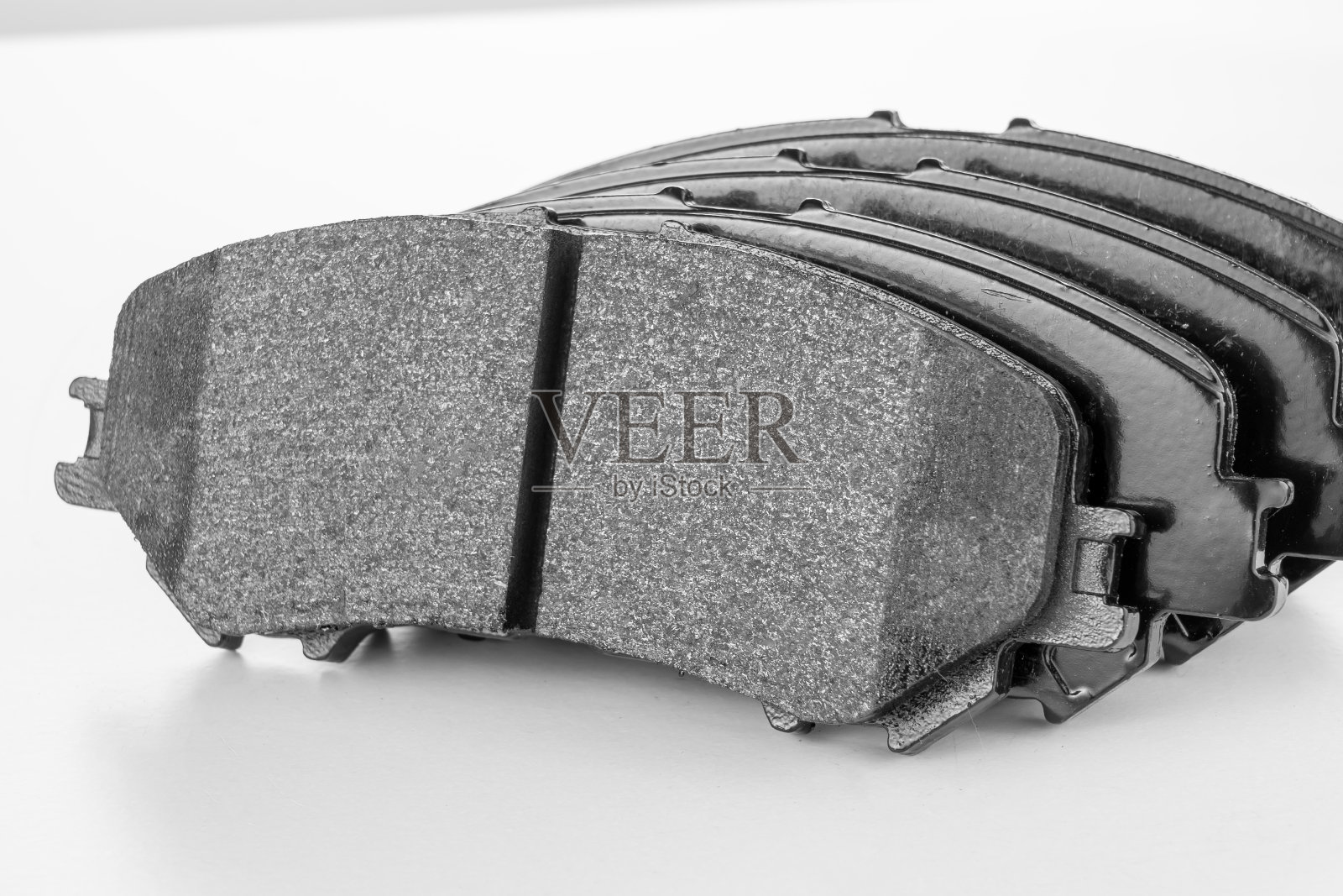 刹车片的白色背景与照片摄影图片