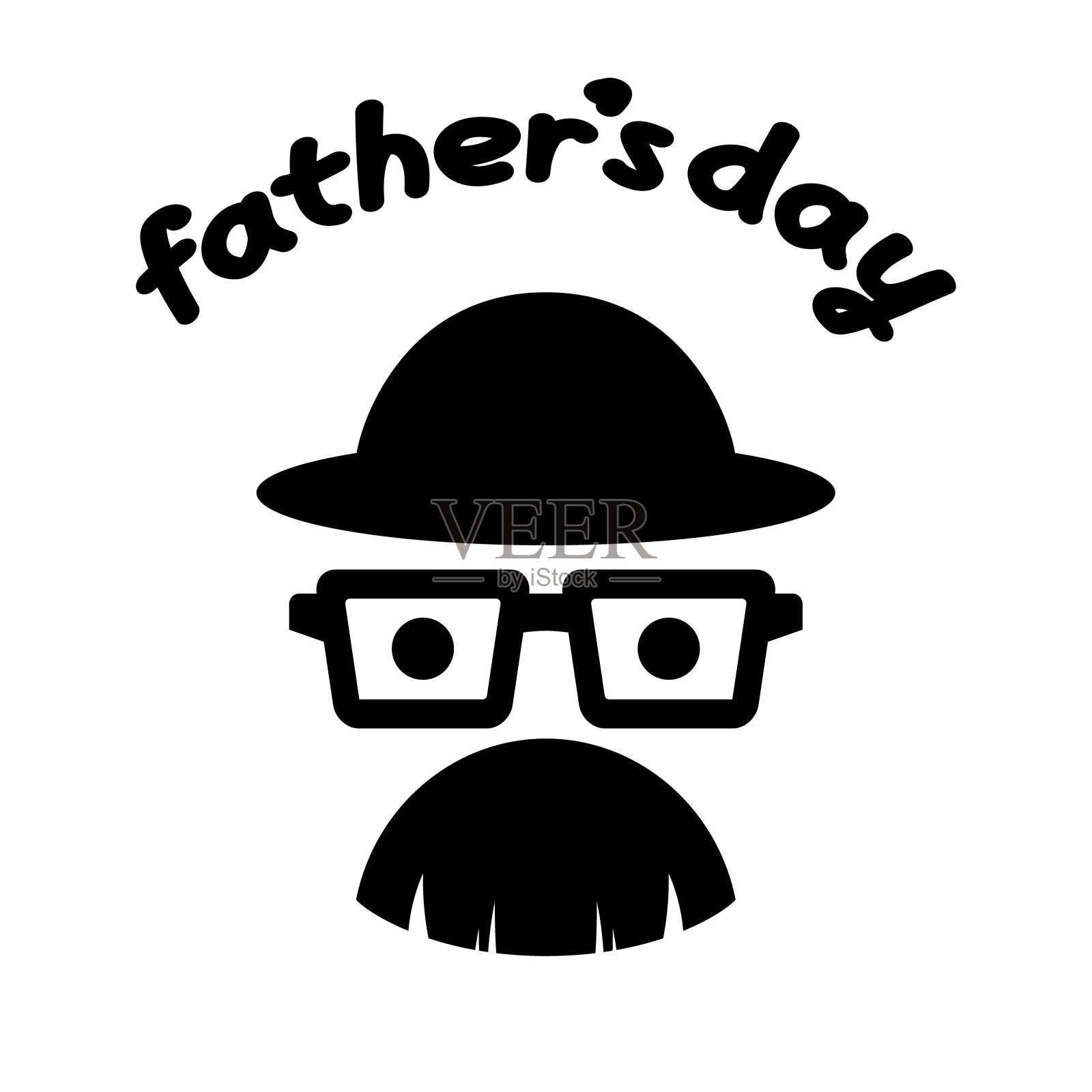 爸爸的脸图标插图3插画图片素材