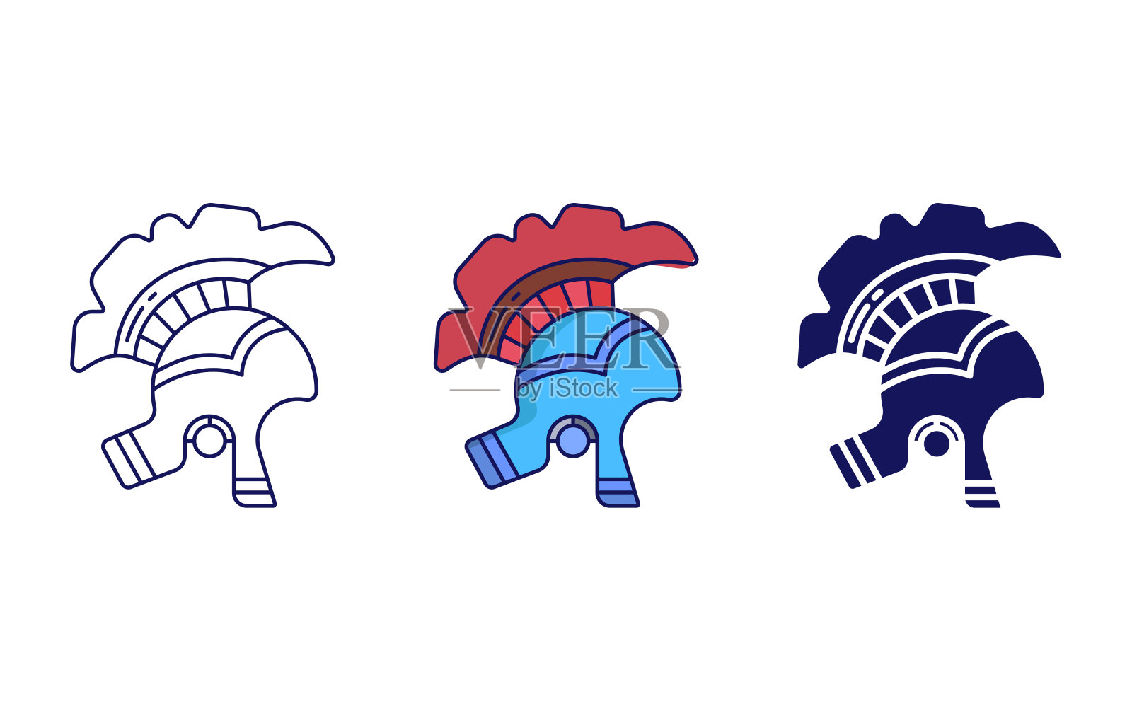 罗马头盔矢量图标插画图片素材