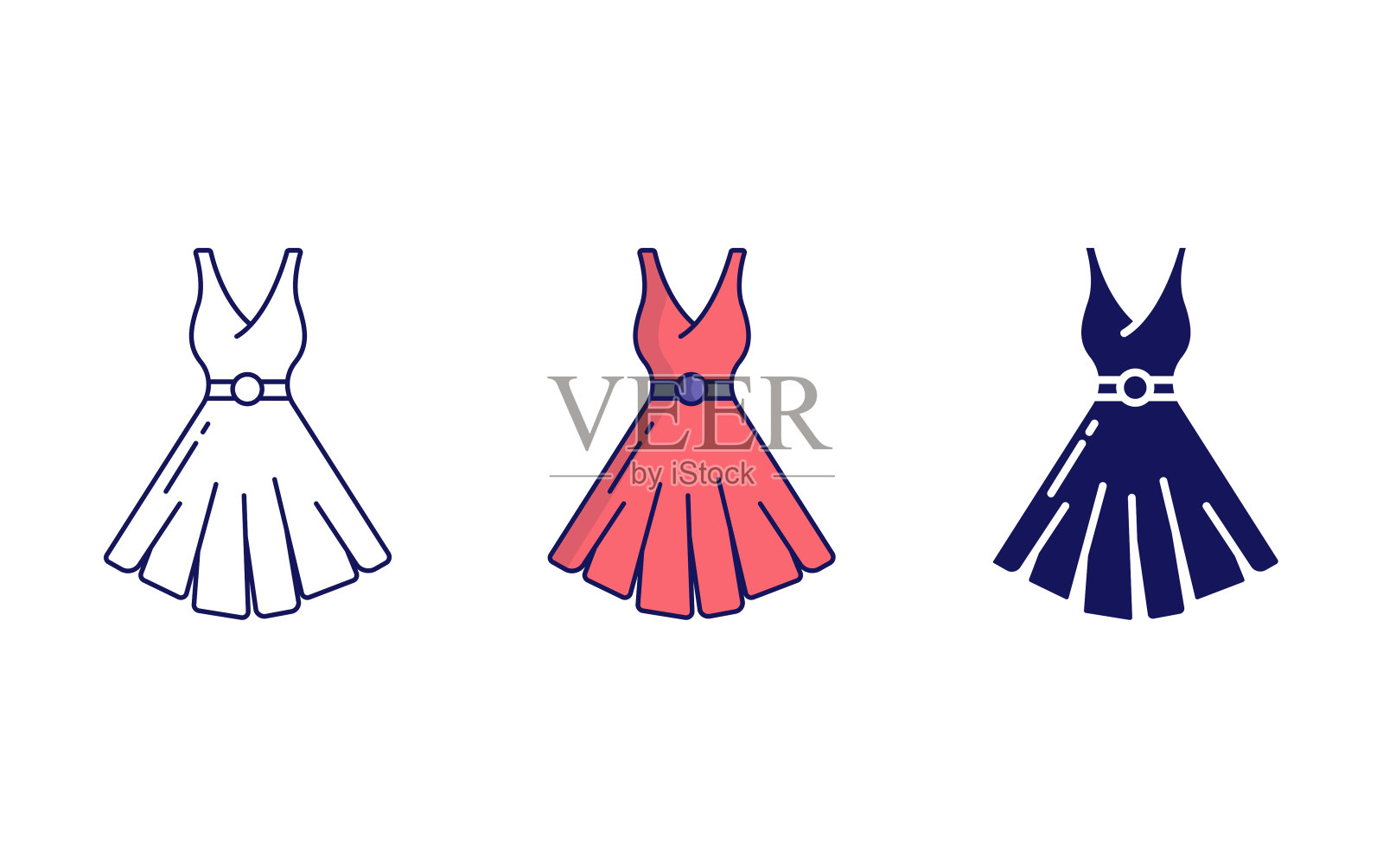 服装矢量图标插画图片素材