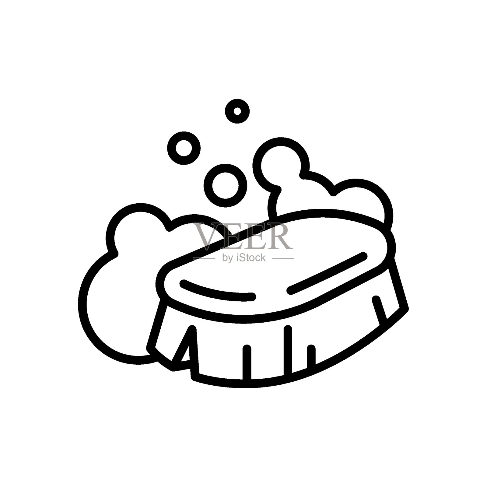 海绵和清洁产品系列图标插画图片素材